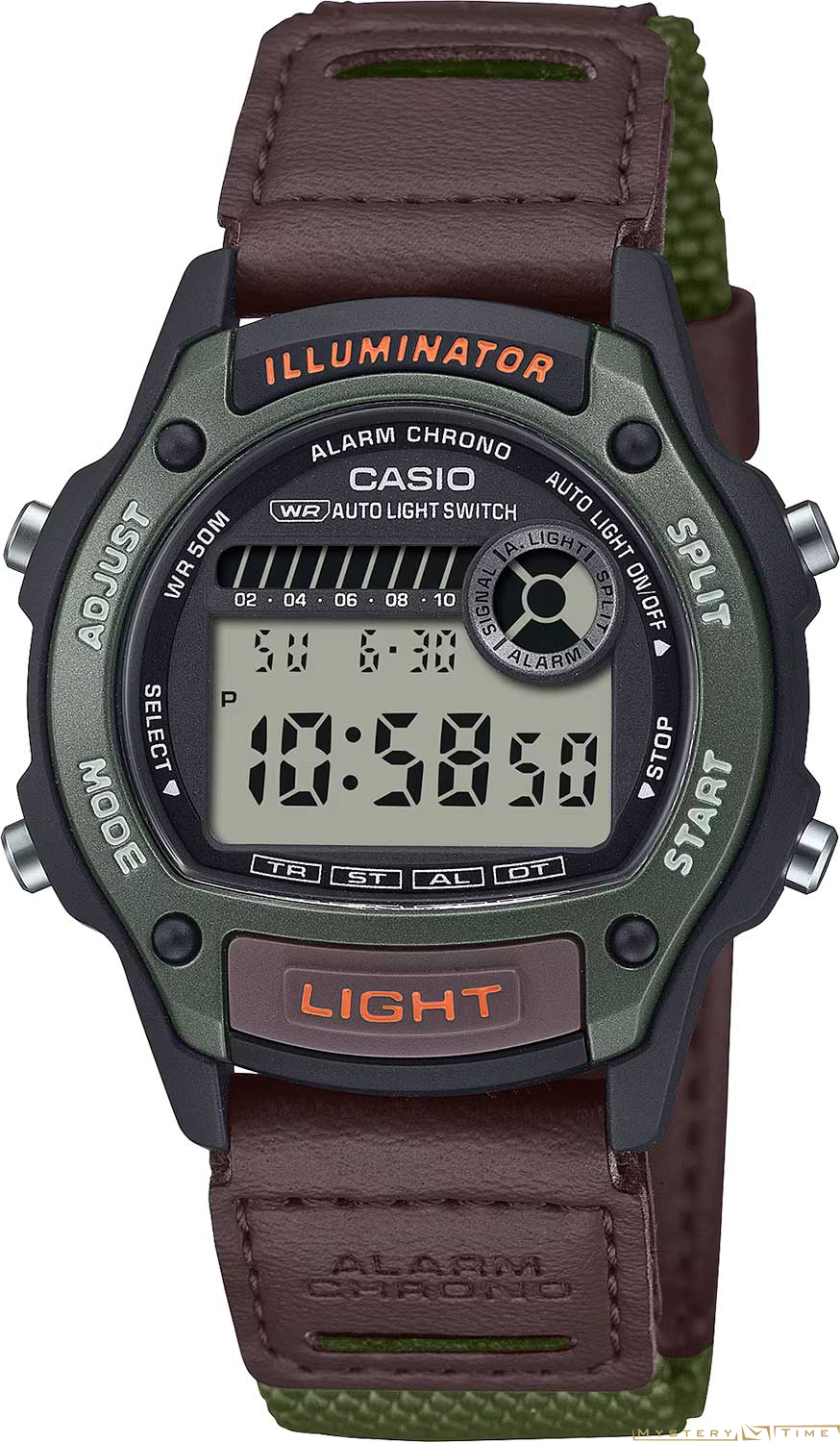 Часы японские наручные мужские кварцевые на ремне Casio W-220HF-3A